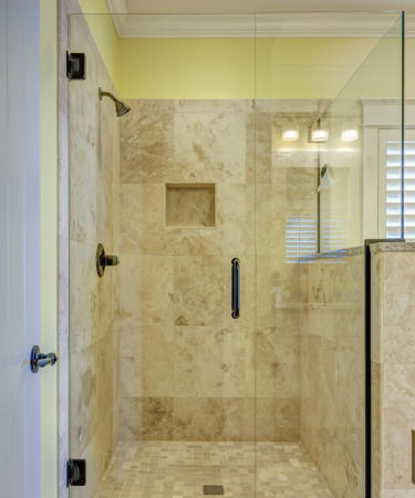 This a custom walk in shower we built for a customer in Bentonville AR